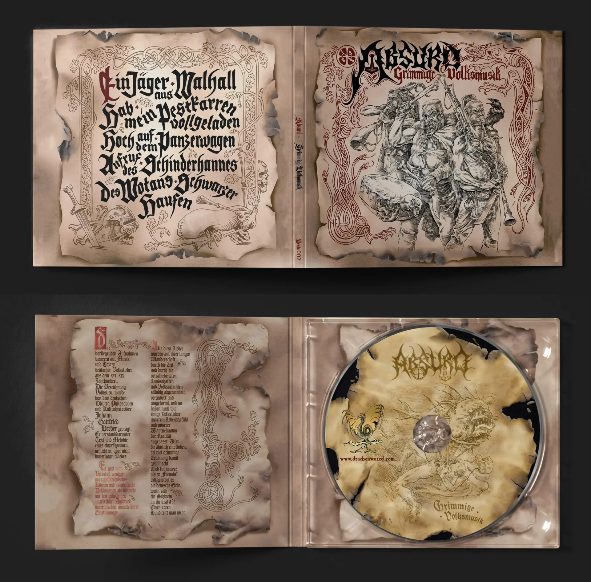 "Grimmige Volksmusik" released as stand-alone MCD.
