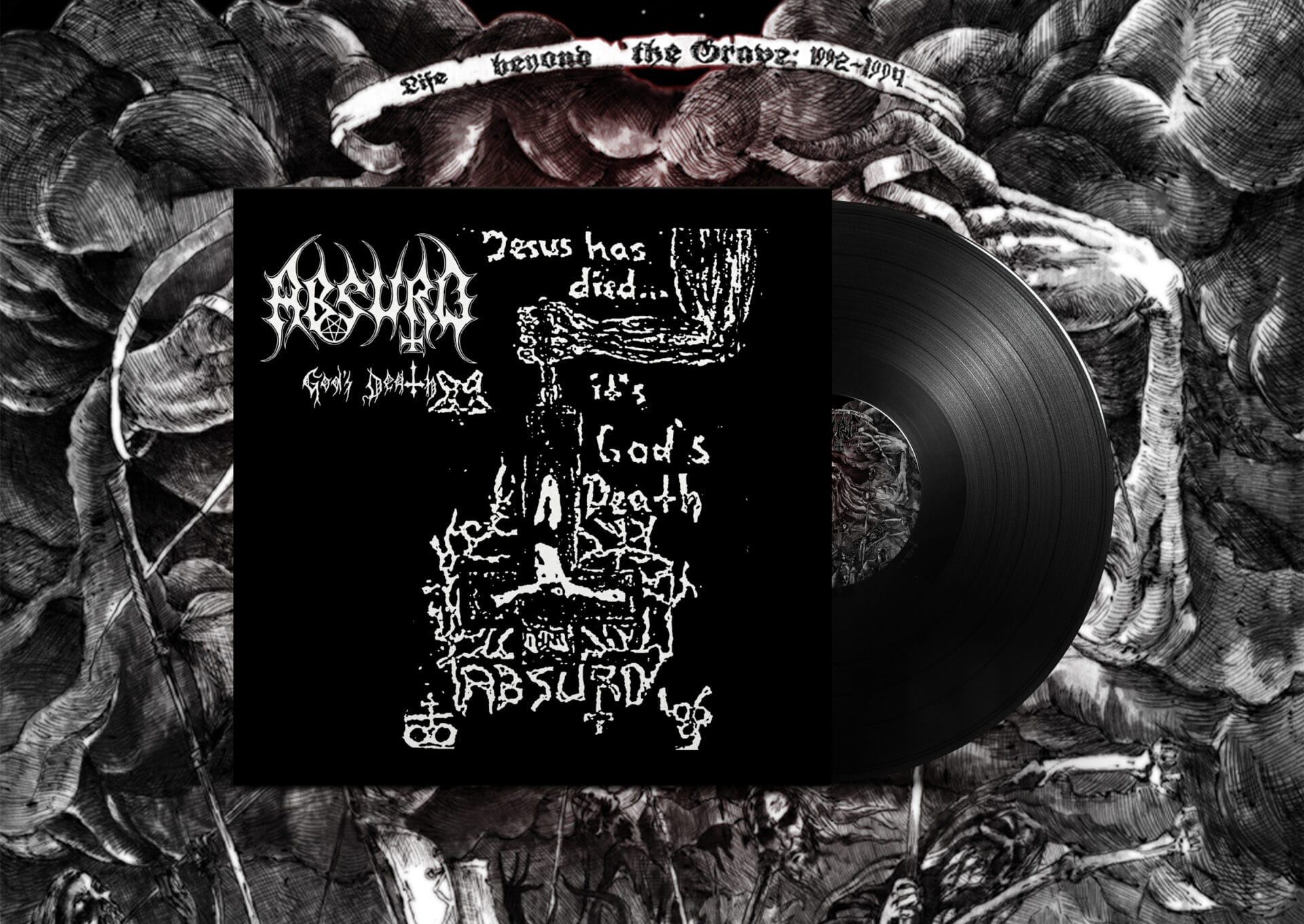 Vinyl Record PSD MockUp GD vorn ABSURD